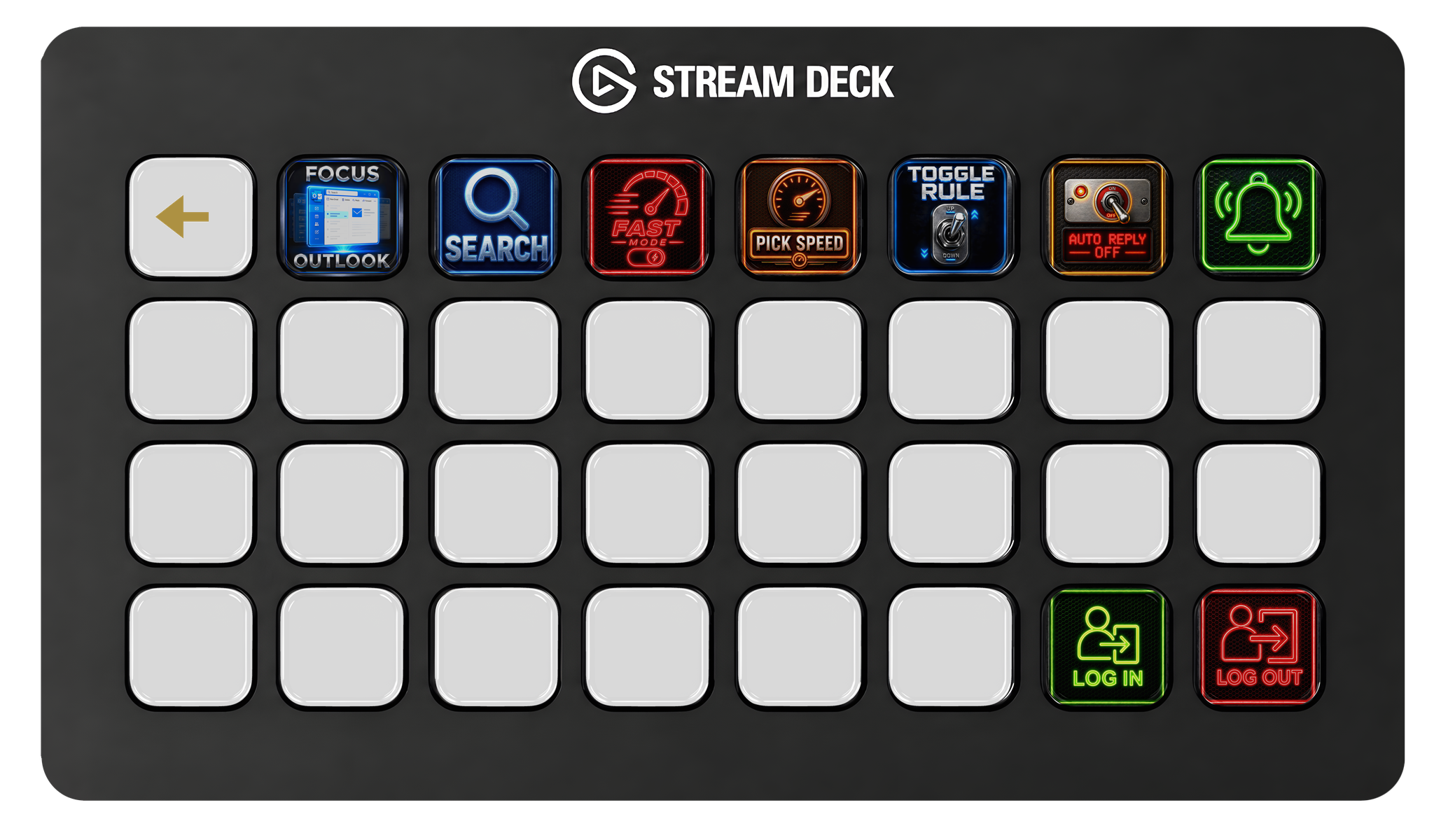 Settings page