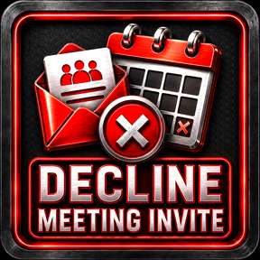 Decline Meeting icon