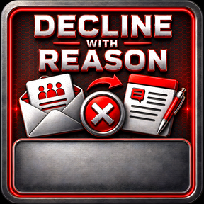 Decline with Message icon