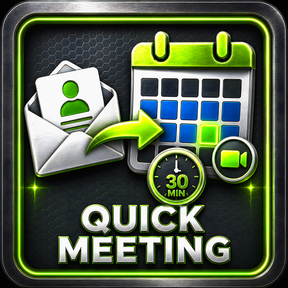 Quick Meeting (with sender) icon