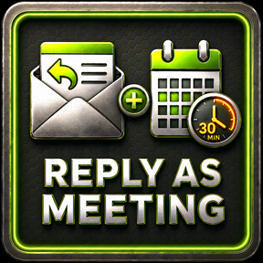 Reply as Meeting icon