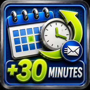 Reschedule +30 min icon