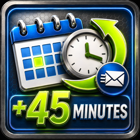 Reschedule +45 min icon