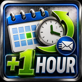 Reschedule +1 hour icon
