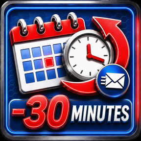 Reschedule -30 min icon