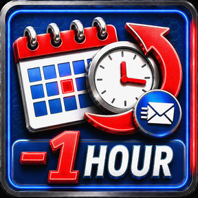 Reschedule -1 hour icon